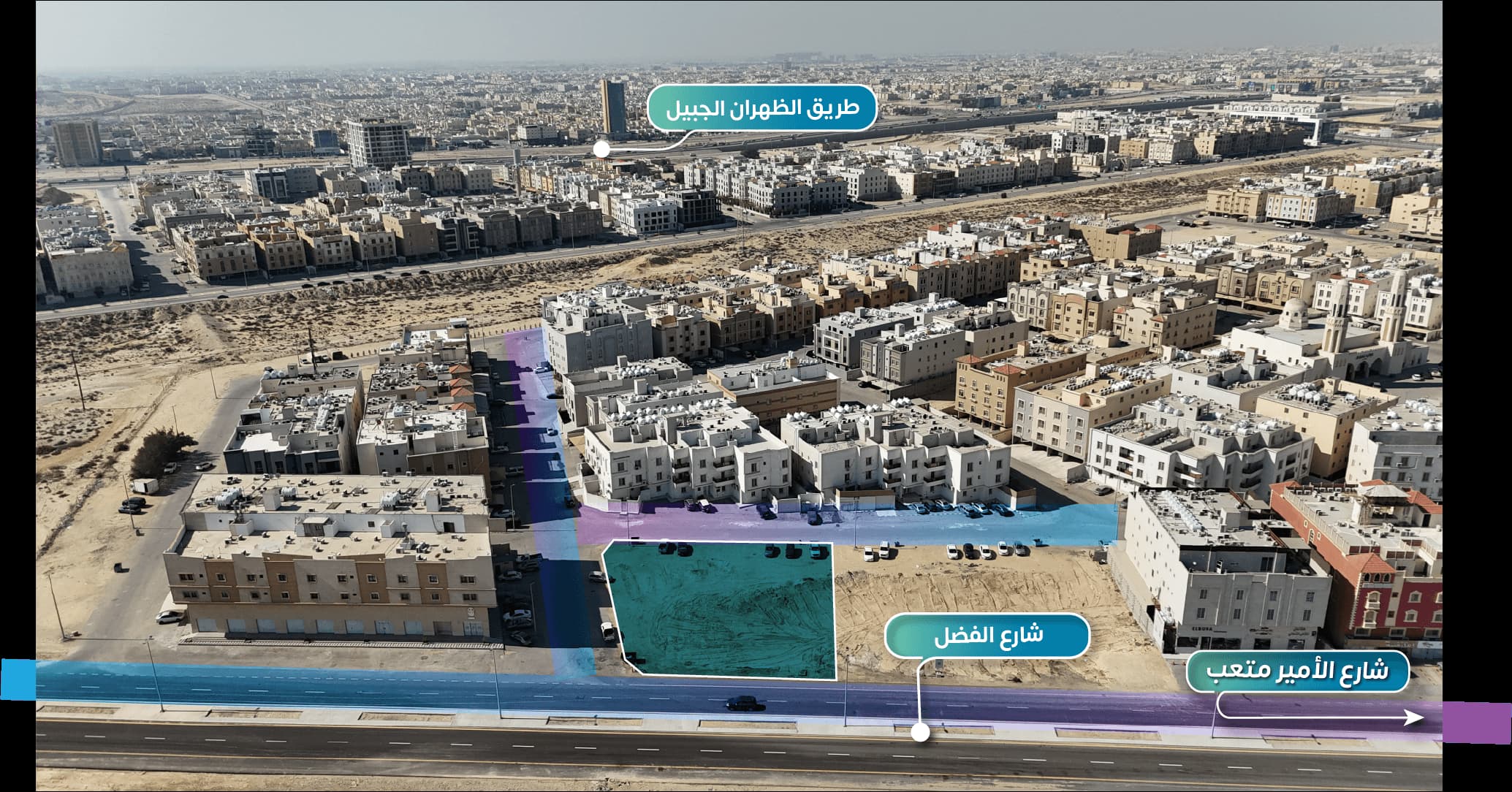 أرض تجارية سكنية حي هجر  — الدمام